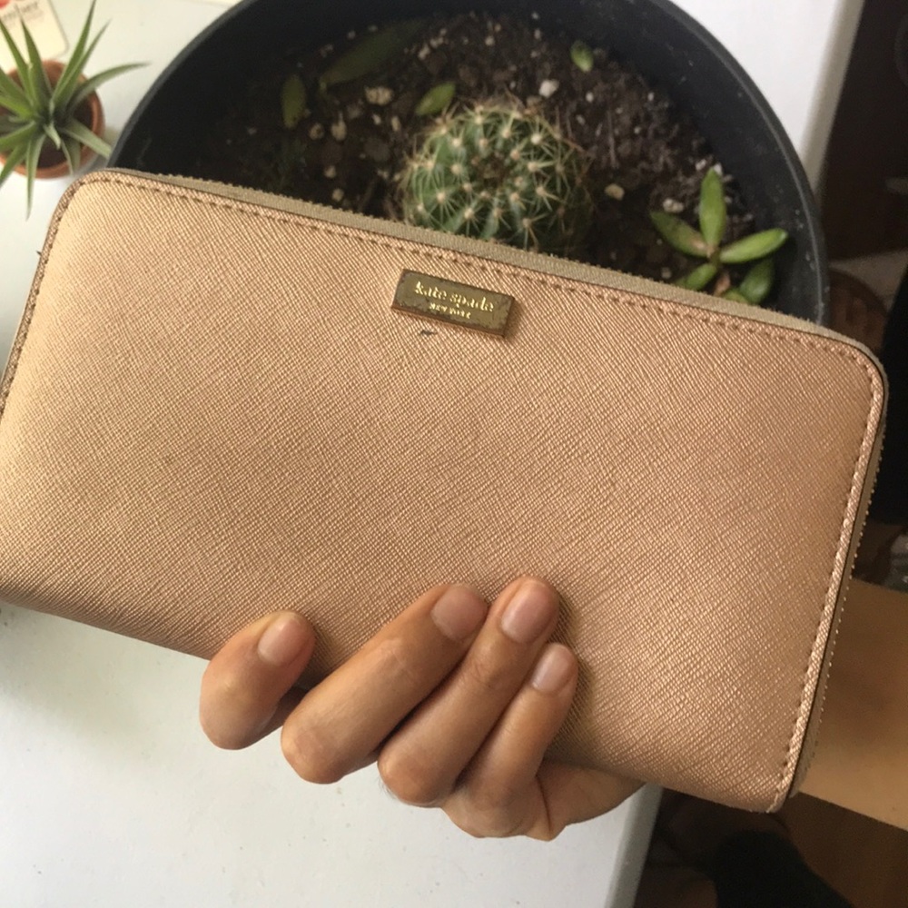 Kate Spade Champagne Leather Wallet